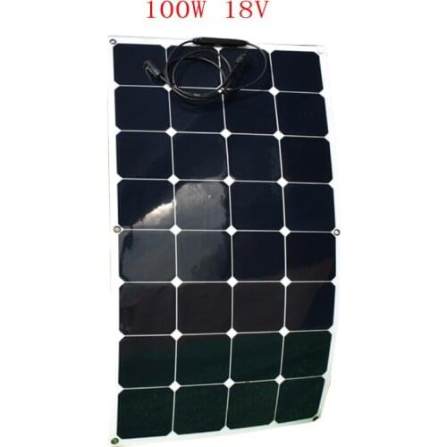 Best Flexible Solar Panel More Than 23% Charging Efficiency Each Solar Cell is More Than 3.4W For 12v 18v Battery Charge