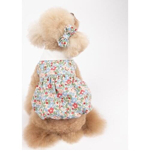 Cute Floral Dog Skirt Summer Chihuahua Yorkshire Pomeranian Puppy Small Dog Costume Dress Poodle Bichon Schnauzer Dog Clothes