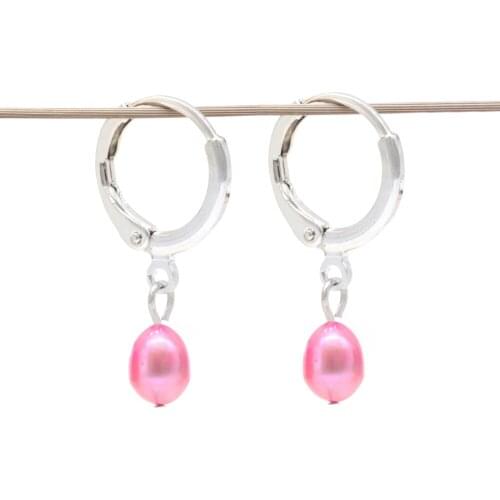 Trendy Elegant Pearl Hook Earrings for Women Statement Drop Earrings For Wedding Party Office Lady Gift 10 rainbow colors