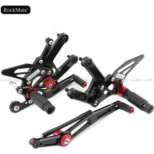 Motorcycle Rearsets For Yamaha YZF-R6 YZF R6 2019 2020 CNC Adjustable Footrest Foot Pegs Shift Lever Brake Pedal Rear Set YZFR6