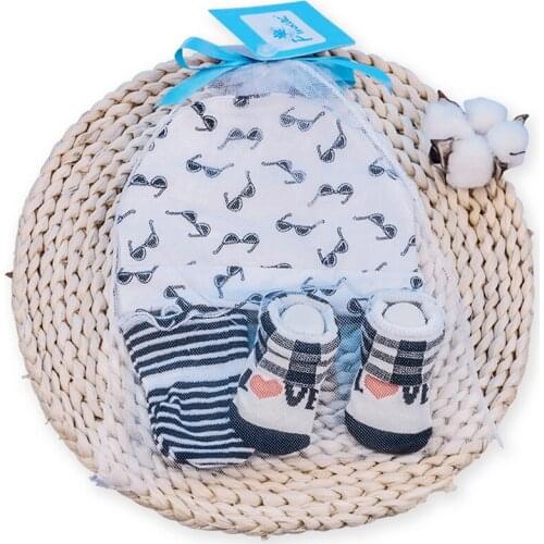 Redkite Hat Mittens Baby Socks Set 100% Cotton Hot Sale Infant Kids Newborn