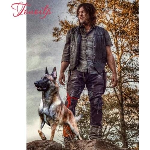 TOUOILP Full new Square/Round Drill 5D DIY Walking dead 5d diy Diamond Painting Cross Stitch Mosaic Rhinestone Home Decor