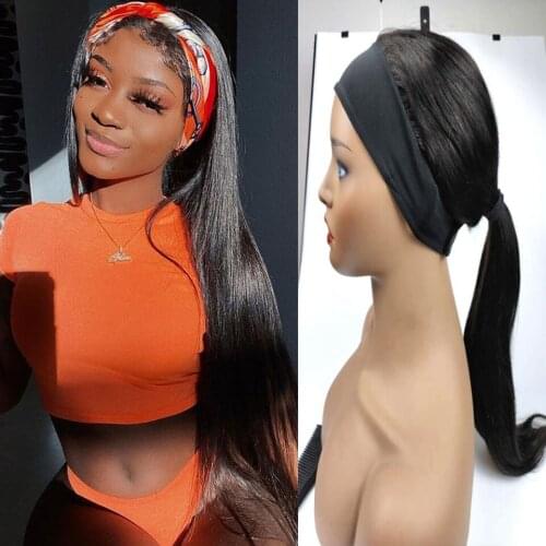 Zoyel Glueless Straight Lace Front Wigs Synthetic Headband Wigs Easy Wear Heat Resistant Fiber Hair for Black Women