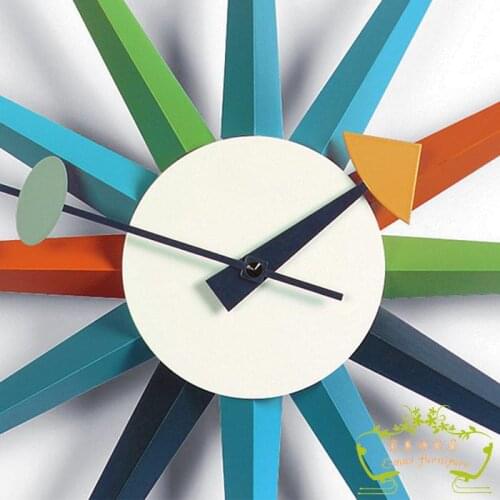 SUNBURST continental fashion creative decorating the living room clock designer Sun clock