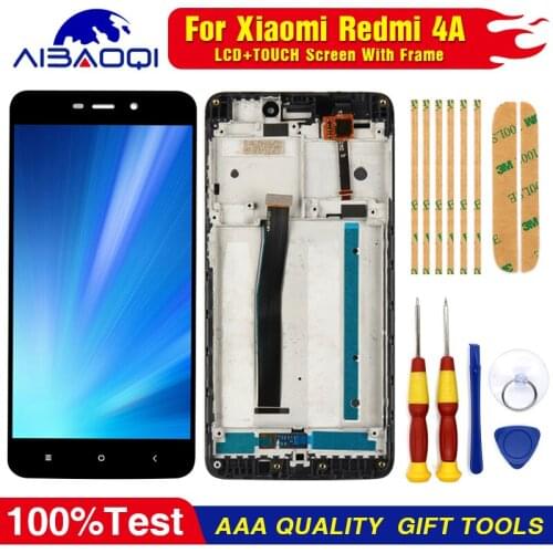 AiBaoQi For Xiaomi Redmi 4A LCD&Touch Screen digitizer with frame LCD Display screen Replacement Parts + Disassemble Tools