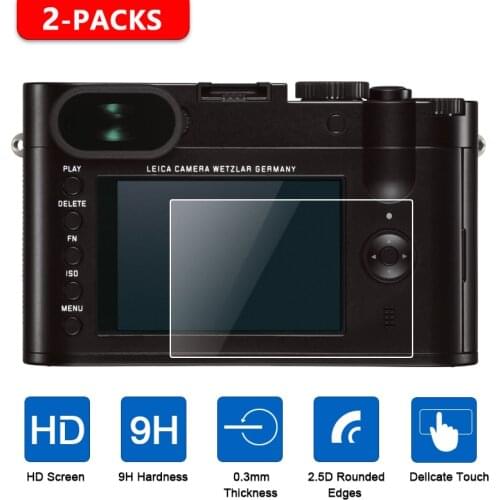 2Pcs Tempered Glass Screen Protector for Leica Q2 Q SL CL S C M M-P M10 M10-P M-E M9 M9-P M8 X Vario D-Lux D-LUX6/5/3 X1 X2 X-E