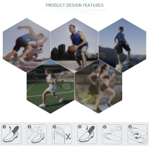 1 Pair Memory Foam Insoles Orthotic Arch Foot Care Comfort Pain Relief All Size ASD88