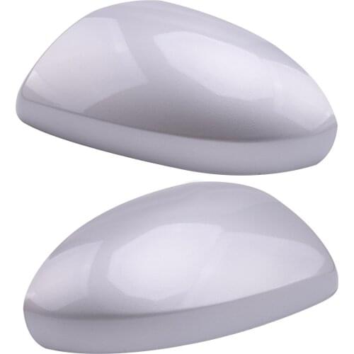 1Pair Silver ABS Door Wing Mirror Cover Cap Shell Fit for Mazda 2 3 6