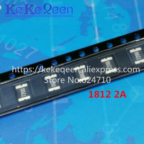 100PCS PTC FUSE 1812 2A 2000MA 30V SMT SMD PPTC SMD L1812T200 Resettable Fuses 4532 4.5*3.2mm