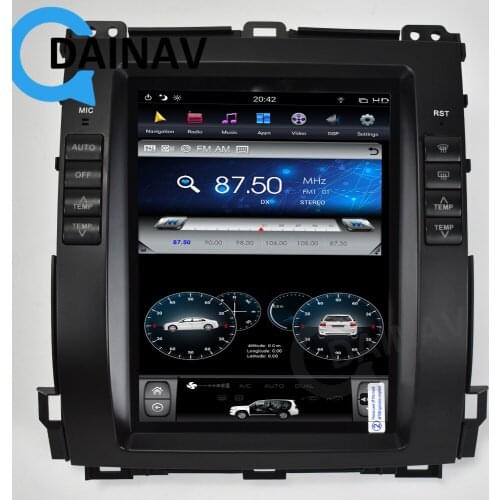 2 DinVertical Screen Car Multimedia Video Player GPS Navigation Head Unit For-LEXUS GX470 2004-2009 Car Stereo Radio