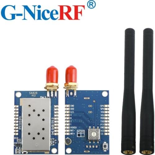 2pcs/lot NiceRF All-in-One SA828 U band 400-480MHz Walkie Talkie Module