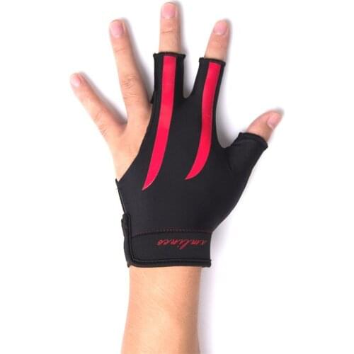 3pcs/lot high Elasticity 3 finger billiard gloves/Pool gloves/ Snooker billiard table Gloves freeshipping