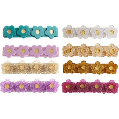 38colors in stock can make custom order ins hot sale sun flower baby kids hair accessories clips