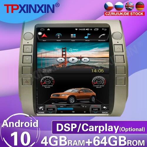 64G For Toyota Tundra 2014 - 2019 Android 10 Tesla Screen Car Radio Tape Recorder Multimedia Player GPS Navigation Carplay