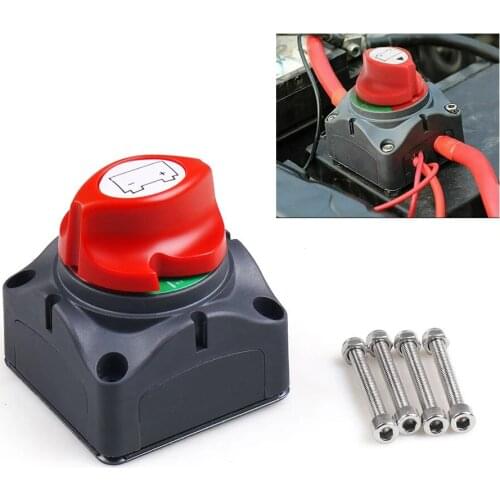 Car Battery Switch 12-60V Waterproof Heavy Duty Battery Power Cut Master Switch Disconnect Isolator for Car Vehicle RV and Boat