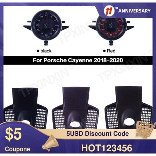 Car stopwatch for porsche Cayenne 2018 -2020 interior dashboard center clock compass time electronic meter clock accessional