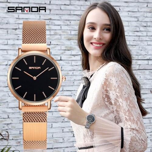 BASID Magnet Buckle Top Brand Luxury Fashion Rhinestone Simple Elegant Watches Women Clock Ladies Wristwatch Gift Female Stylish