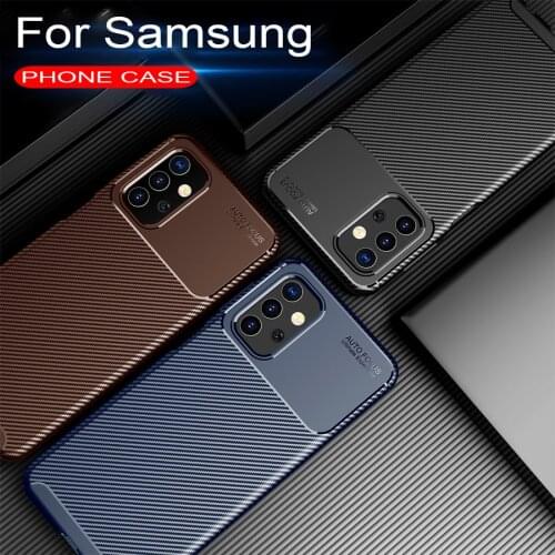 Case for Samsung a32 a52 a72 cases carbon Fiber Soft Protective Case for samsung galaxy a32 a 32 32a Cover for a32 a 72 52 4g 5g
