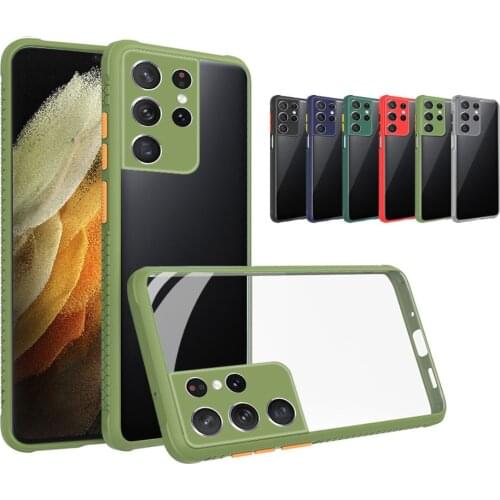 Clear Back Tire Pattern Case For Samsung S21 Ultra S 21 5G S20 FE Note 20 10 Plus S10 Lite Camera Protect Shockproof Phone Cover