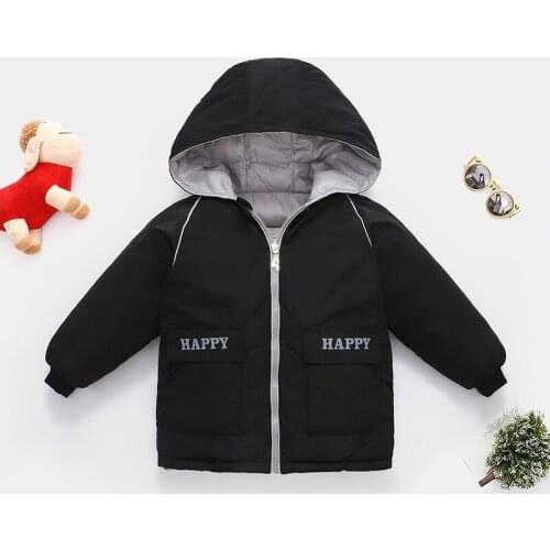Childrens clothing mens and womens cotton trench coat down cotton cotton padded jacket jacket can be worn on both sides