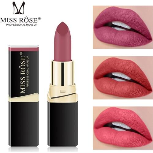 Lipstick Long Lasting Matte Finish Hydrating Lipsticks Super Lustrous Lip Makeup Labiales Sexy Profissional Lipstick