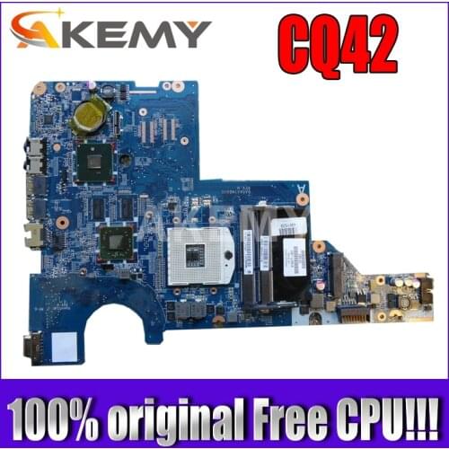 Akemy 595183-001 mianboard For HP CQ42 G42 G62 CQ62 laptop motherboard DAOAX1MB6F0 DA0AX1MB6H0 100% original Free CPU