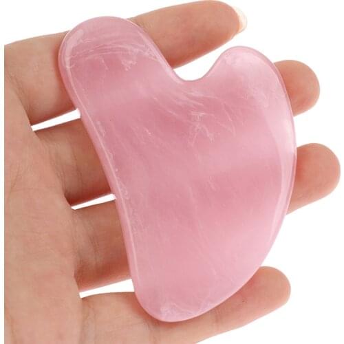 Guasha Scraping Massage Crystal Jade Guasha Stone Board for SPA Acupuncture Therapy Trigger Point Treatment Massage Tools