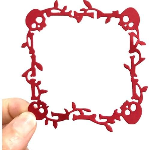 SHINECRAFT Metal Cutting Dies Halloween Skull Frame Diy Scrapbooking Photo Album Decorative Embossing PaperCard Crafts Die 2020