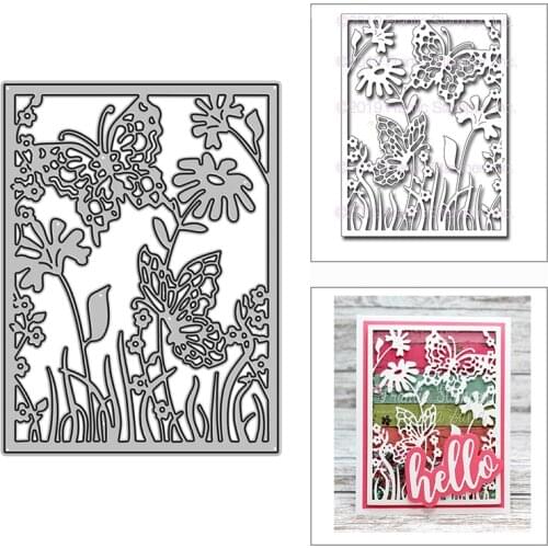 2021 New Spring Butterfly Panel Metal Cutting Dies for DIY Scrapbooking Decor and Card Making Paper Craft Embossing No Stamps