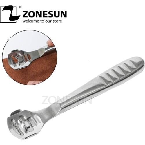 ZONESUN Leather Skiving Knife Leather Craft Edge Cutting 10 Blades Folds Seams Tool Skiving Trimming Knife Leathercraft Tool Set