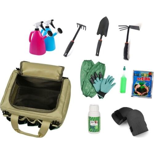 Garden Tools Set Organizer Gardener Bag Garden Seat Folding Gardening Stool for Outdoor Garden Tool outdoor planting