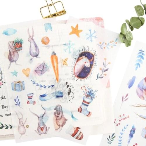 15packs/lot"Fairy Tales World Paper"sticker Chrismas Scrapbooking Decoration label DIY Diary Album Notes Girls School Office