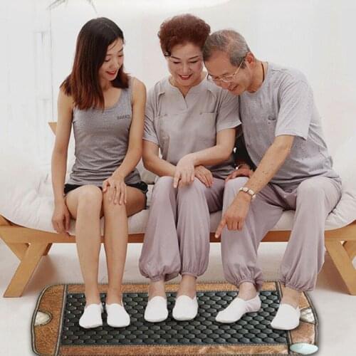 Jade Heating Mat NEW Natural Germanium Tourmaline Stones Infrared Mat Heated Cushion For Sale