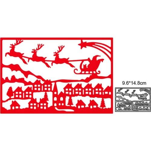 2021 New Metal Cutting Dies Cut Mold Christmas Frame Decoration Scrapbooking Paper Craft Knife Mould Blade Punch Stencils dies