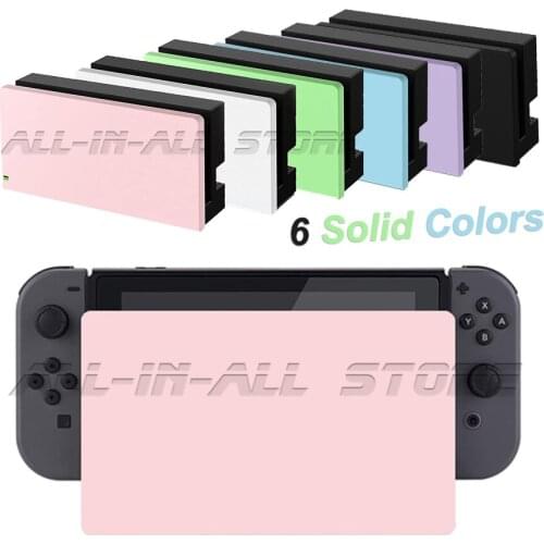 New Nintend Switch Charging Dock Case 6 Solid Colors Cover PC Slim Hard Shell Protective Skin for Nintendo Switch NintendoSwitch