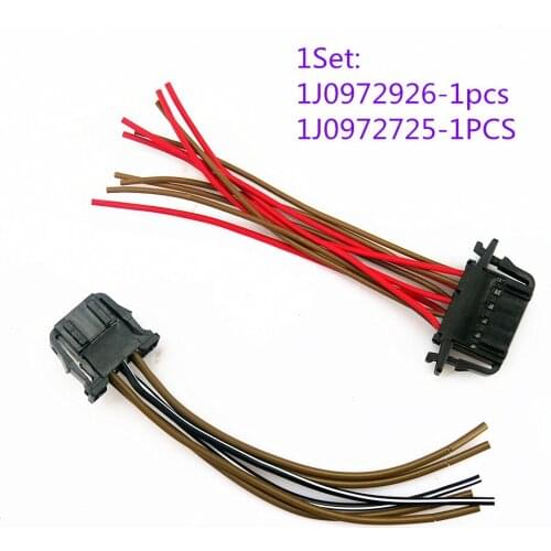 SCJYRXS For Golf Plus 6 MK5 Passat B6 TT A3 A4 A6 R8 Octavia Seat 1J0972725 1J0 972 926 Seat Adjust Switch Plug Cable Adapter