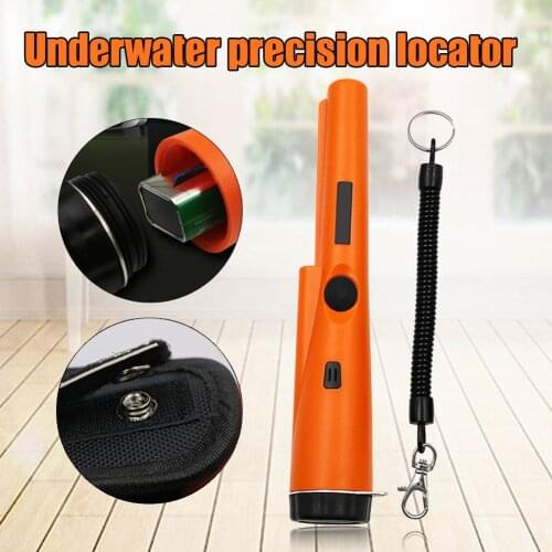 Fully Waterproof Metal Detector Underwater Pinpointers 360 Degree Search Treasure Pinpointing Finder with Belt In Stock