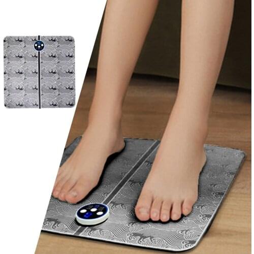 Portable EMS Foot Massager Pad Electric Leg Reshaping Deep Kneading 8 modes15 Intensity Muscle Relax Home Office Use