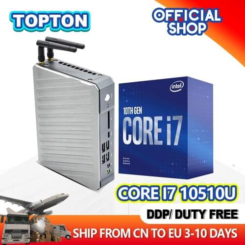 Topton Mini PC Intel Core i9 9880H Processor(up to 4.8GHz) Windows 10 Pro(64-bit) Mini Computer with HDMI/DP/Type-C Display Port