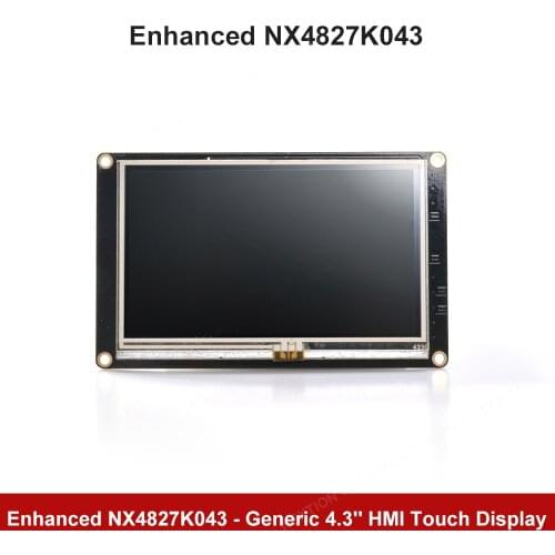 Nextion Enhanced K Series: NX4827K043 4.3"Resistive Touchscreen HMI UART Serial TFT LCD Module Display for Arduino Raspberry Pi