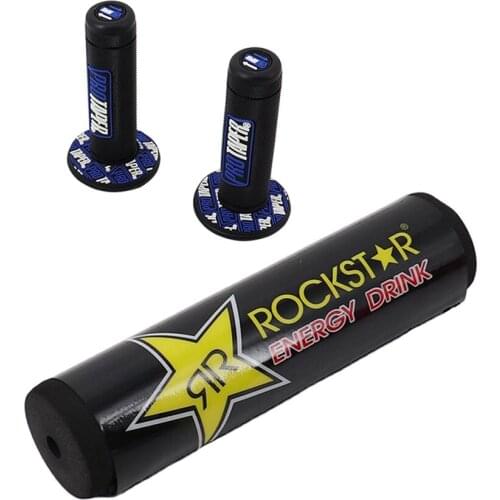 Handle Grips with Handlebar Pad Fat Bar Chest Protector Cross Fit 1-1/8 handle bar motorcycle Dirt bike pit bike