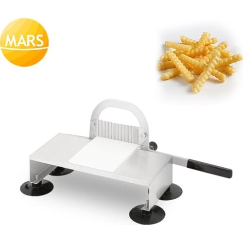 Hand Operation Potato French Fry Cutter Stainless Steel Kitchen Appliance Vegetable Fruits Potato Wave Knife Chopper