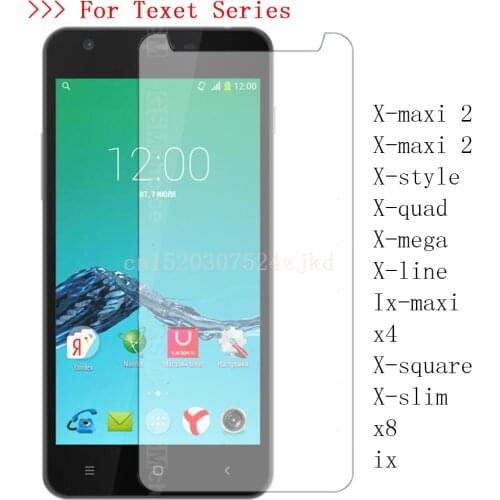 Tempered Glass Premium Screen Protector Cover Protective for teXet X-maxi 2 style quad mega line Ix-maxi x4 square slim x8 ix