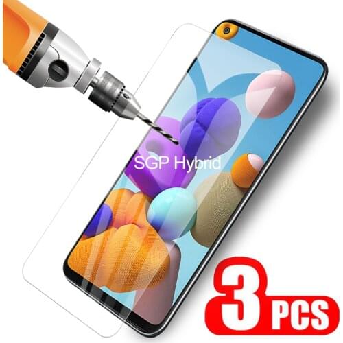 3PCS Protective Glass For Samsung Galaxy A21s A21 HD Safety Glasses On Sumsung A 21 S 21 Transparent Phone Cover Film Glas 9H