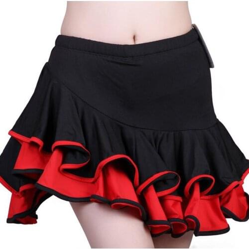 New Adult Latin Dance Skirt Professional Tango Practice Dancing Constume Women Rumba Samba Dance Skirt