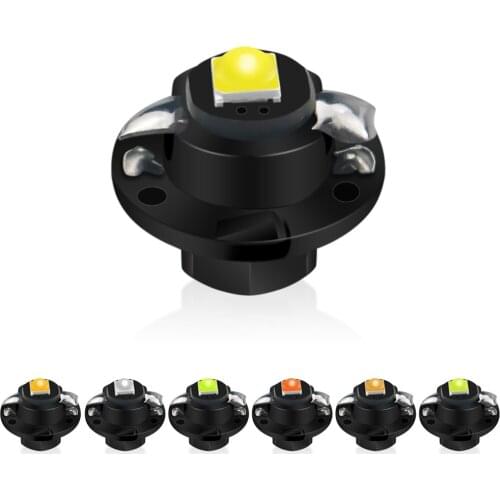 100pcs B8.4 3030 Car Bulb LED Interior Auto Light Dash board Instrument Lamp White Ice Blue Red Yellow Green Pink Wholesale 12V