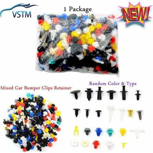 2021 High Quality 100PCS Universal Mixed Auto Fastener Car Bumper Clips Retainer Car Fastener Rivet Door Panel Liner For All Car