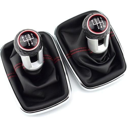 5/6 Speed 12mm Gear Shift Knob Lever Shifter Gaiter Boot For Volkswagen VW Golf 4 IV MK4 GTI R32 Bora Jetta 1999-2004
