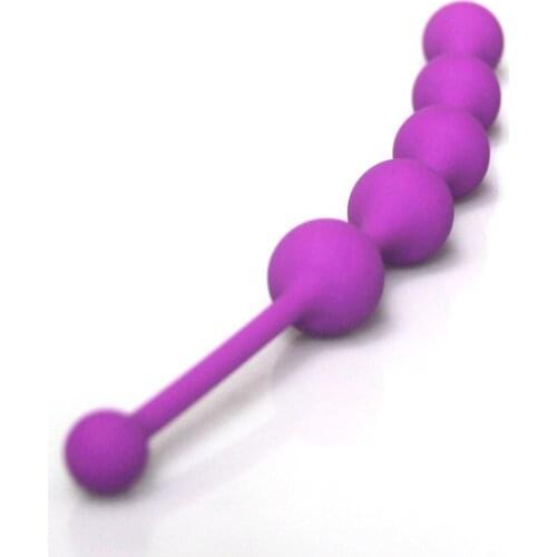Candiway 4beads Butt Plug Waterproof Silicone Anal Body Anus Toys Set for Beginners Adult Sex Products Sex Toys for couples