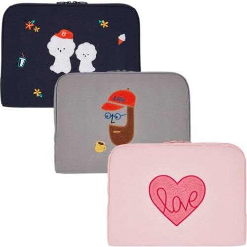 Tablet case Japanese and Korean ins wind cute ipad bag girl flat liner bag notebook protective cover computer bagg pouch